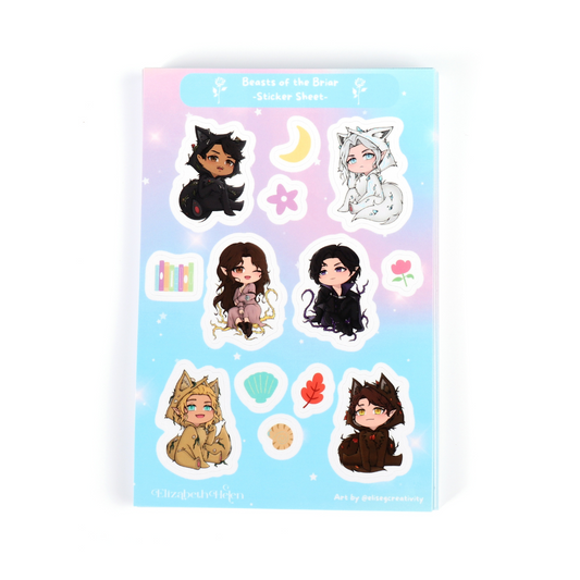 Beasts of the Briar Chibi Sticker Set