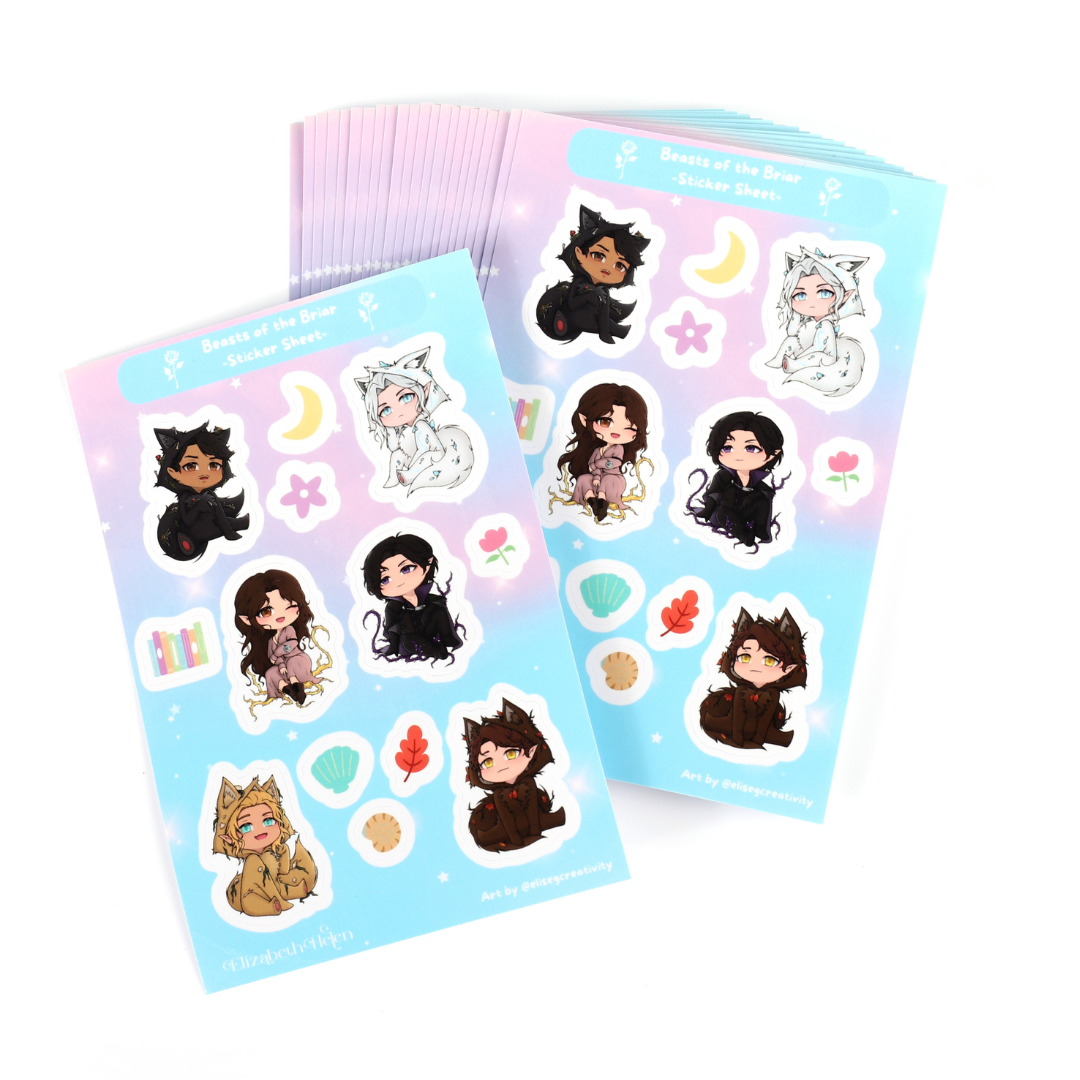 Beasts of the Briar Chibi Sticker Set